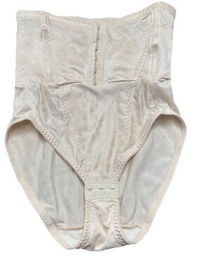 Vintage Sears M High Waist Ivory Girdle Shape-wear Corset Adjustable Floral